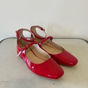 Boden Mary Jane flats, cherry red